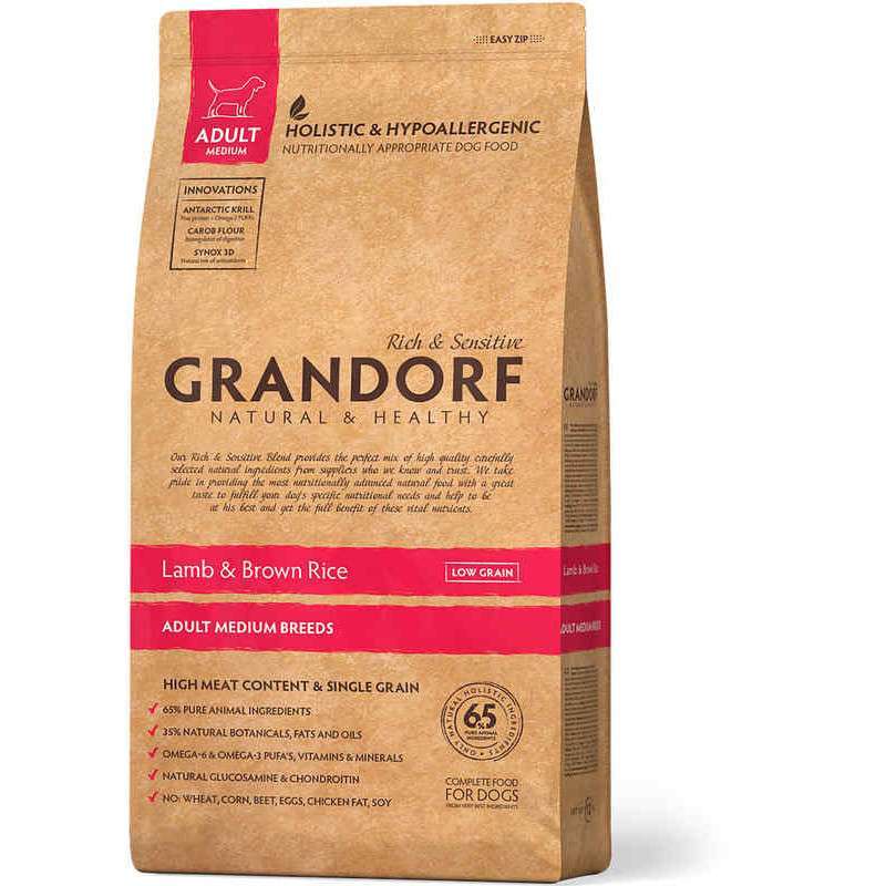 Grandorf (Грандорф) Lamb&Brown Rice Adult All Breeds - Сухой корм с ягненком и рисом для взрослых собак различных (1 кг) в E-ZOO