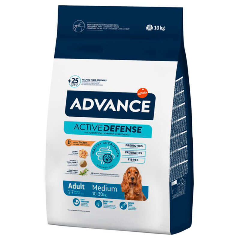 Advance (Эдванс) Dog Adult Medium Chicken - Сухой корм с мясом курицы для взрослых собак средних пород (10 кг) в E-ZOO