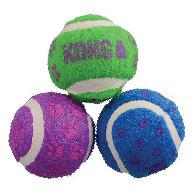 KONG (Конг) Cat Tennis Balls - Ттеннисные мячики для котов (3 шт./уп.) в E-ZOO