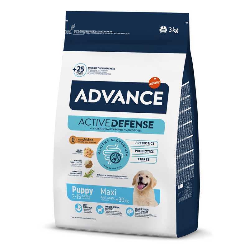 Advance (Эдванс) Dog Maxi Puppy Chicken - Сухой корм с курицей для щенков крупных пород (3 кг Sale1!) в E-ZOO