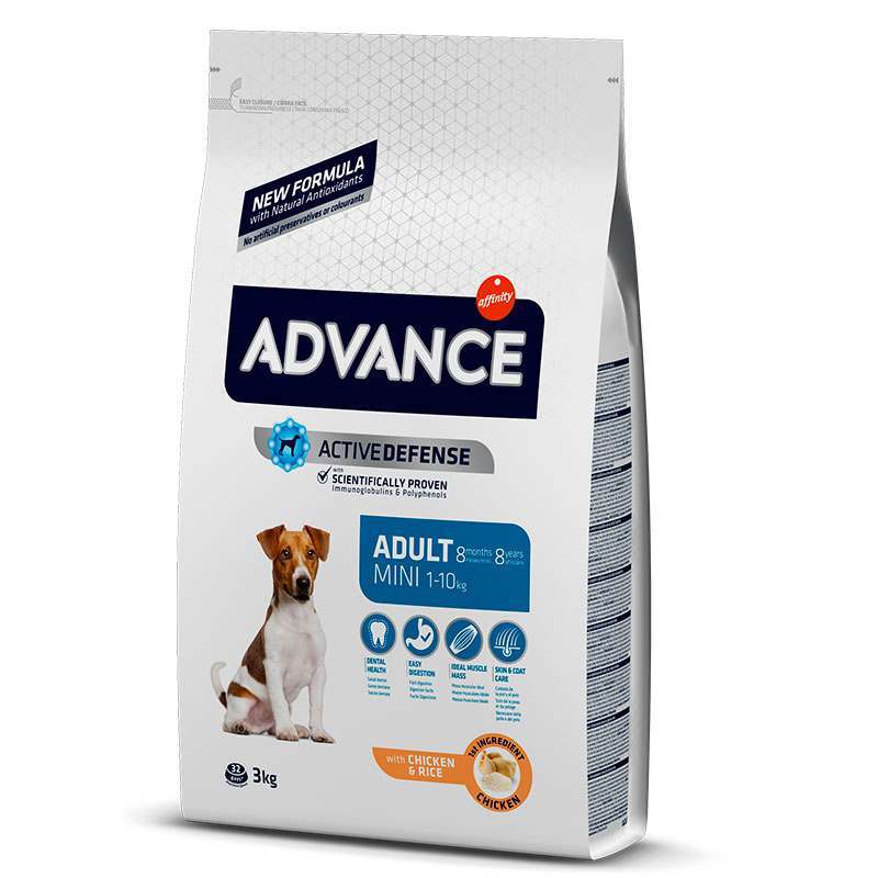 Advance (Едванс) Dog Adult Mini Chicken&Rice - Сухий корм з м'ясом курки для дорослих собак малих порід (3 кг) в E-ZOO