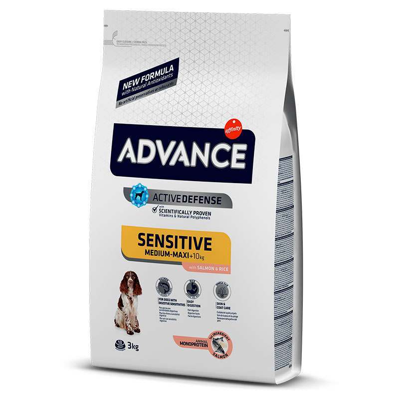 Advance (Едванс) Dog Sensitive Medium / Maxi Salmon - Сухий корм з лососем для собак з чутливим травленням (3 кг) в E-ZOO