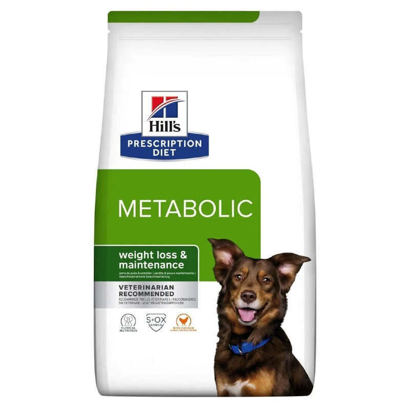 Hill's (Хиллс) Prescription Diet Metabolic Weight Loss (Weight Management) - Корм-диета с курицей для собак, страдающих ожирением или избыточным весом (12 кг) в E-ZOO