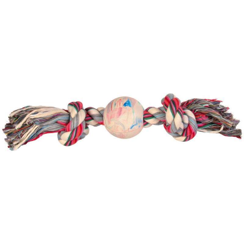 Trixie (Тріксі) Denta Fun - Мотузка вузлова з м'ячем (ігровий канат) (54 см) в E-ZOO