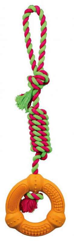 Trixie (Тріксі) Denta Fun - Кільце на мотузці для собак (41 см/Ø12 см) в E-ZOO