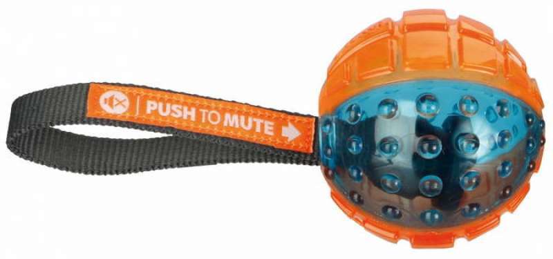 Trixie (Трикси) Мяч "Pash to mute" с ручкой для собак (22 см) в E-ZOO