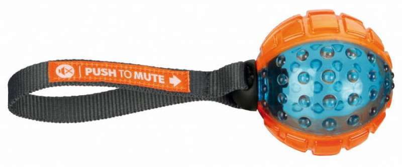 Trixie (Тріксі) М'яч "Pash to mute" з ручкою для собак (22 см) в E-ZOO