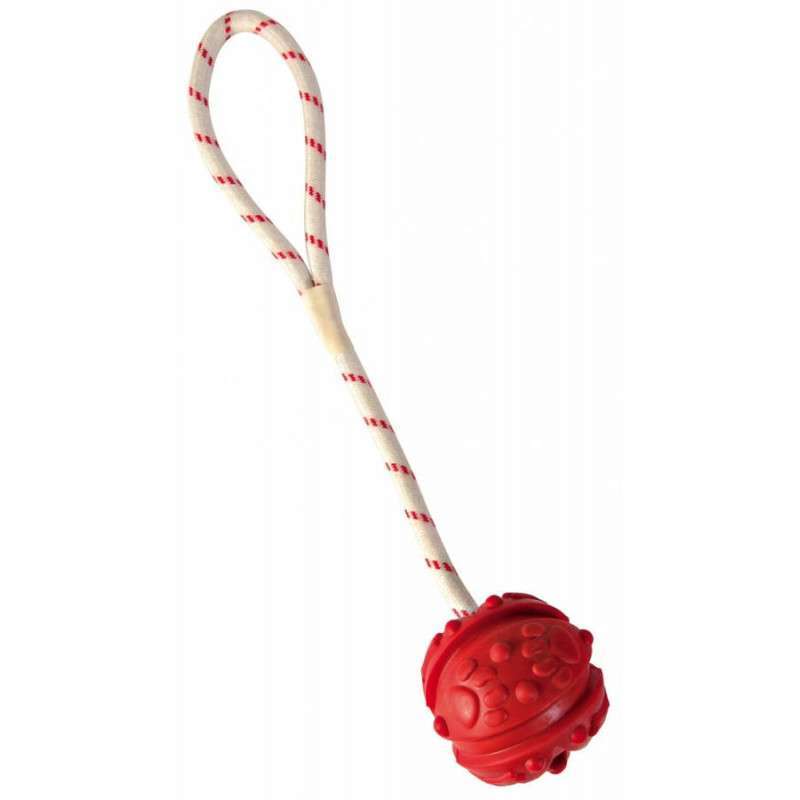 Trixie (Трикси) Мяч апортировочный на веревке, плавающий (35 см/Ø7 см) в E-ZOO