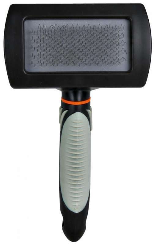 Trixie (Трикси) Soft Brush - Щетка-пуходерка односторонняя с широкой рабочей поверхностью (10х17 см) в E-ZOO