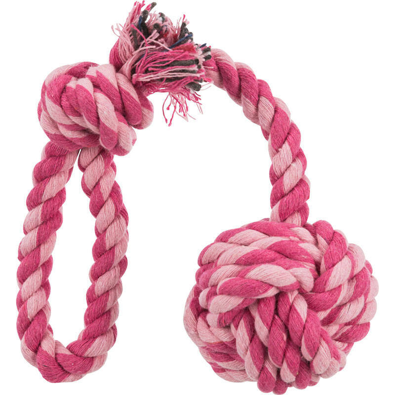 Trixie (Тріксі) Denta Fun - М'яч з канату на мотузці (50 см/Ø7 см) в E-ZOO