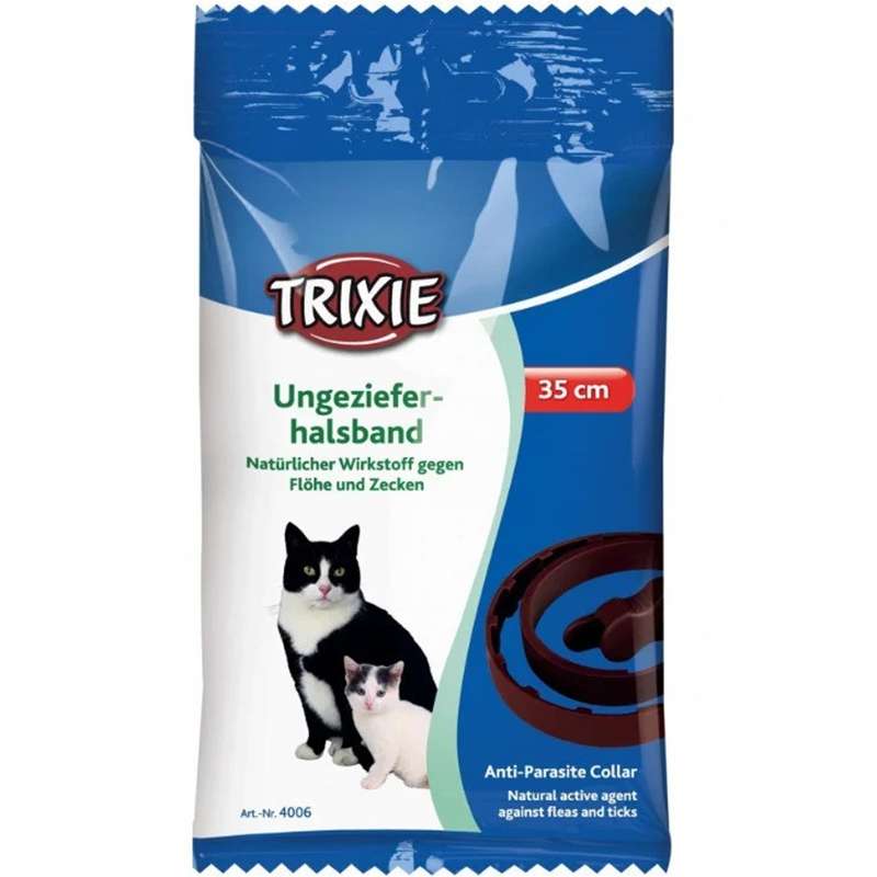Trixie (Тріксі) Flea and Tick Collar - Інсектицидний біо-нашийник від бліх і кліщів для котів (35 см) в E-ZOO