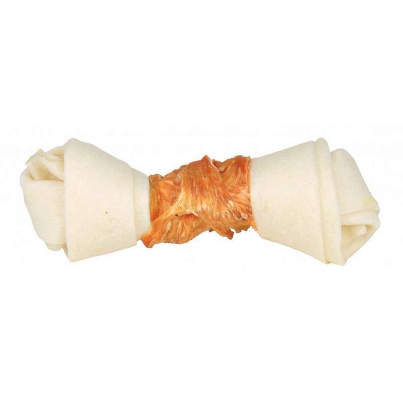 Trixie (Трикси) Knotted Chicken Chewing Bone - Кость для чистки зубов с курятиной, лакомство для собак (2х70 г (11 см)) в E-ZOO