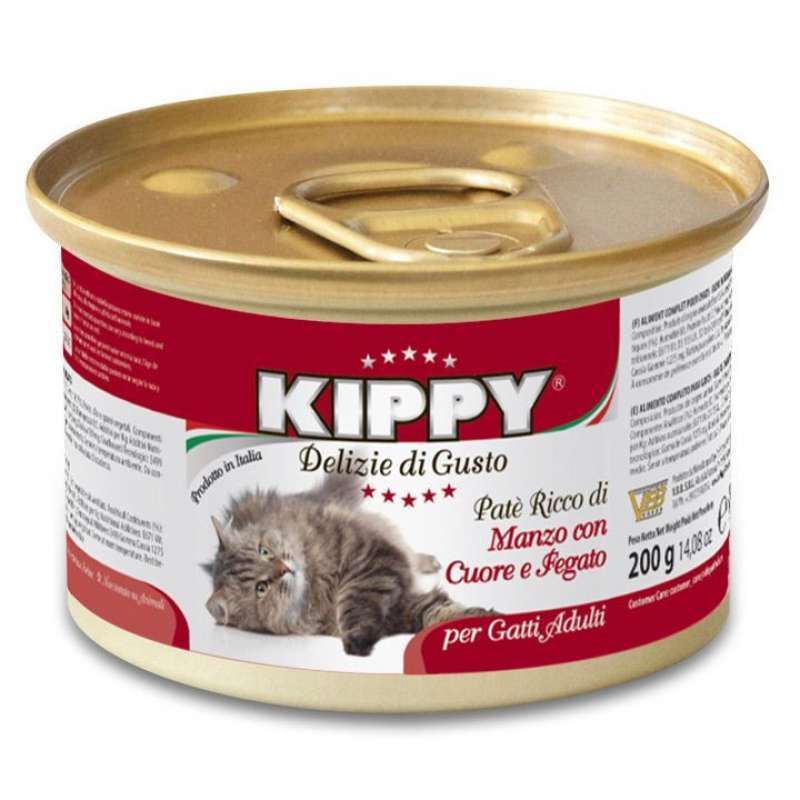 Kippy (Киппи) Cat - Консервы с говядиной, сердцем и печенью для кошек (200 г) в E-ZOO