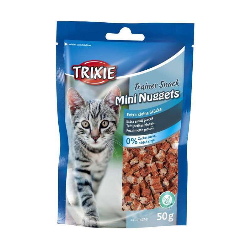 Trixie (Трикси) Trainer Snack Mini Nuggets - Лакомство с тунцом и птицей для котов (50 г) в E-ZOO
