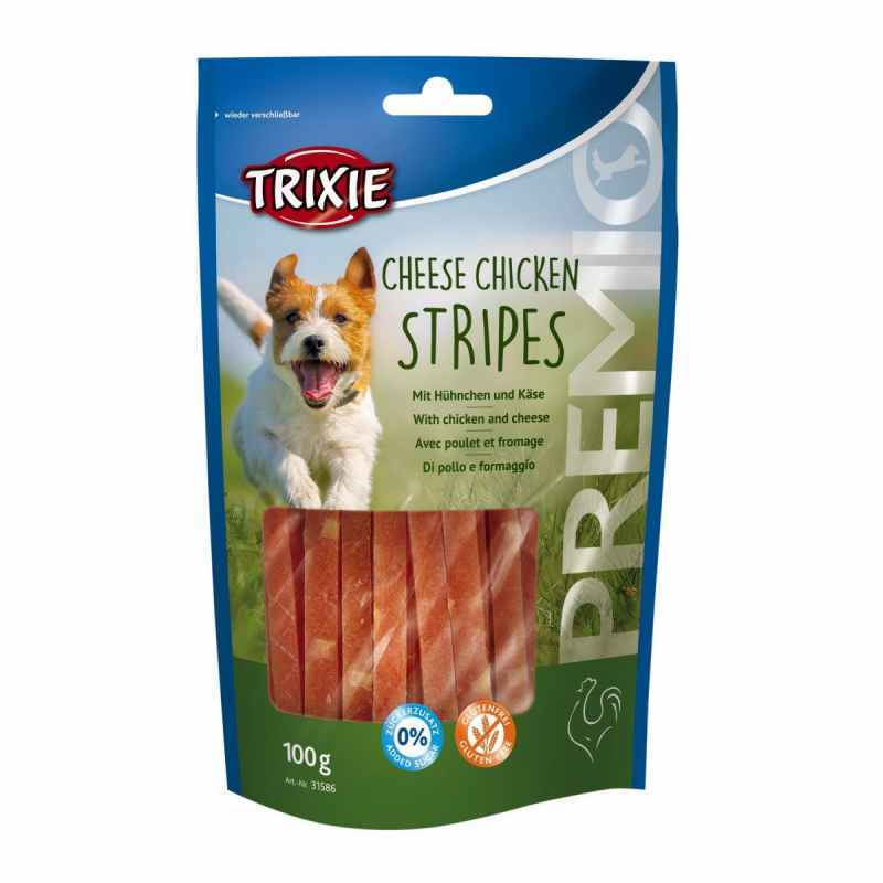 Trixie (Трикси) Premio Chicken Cheese Stripes - Лакомство для собак со вкусом сыра и курицы (100 г) в E-ZOO