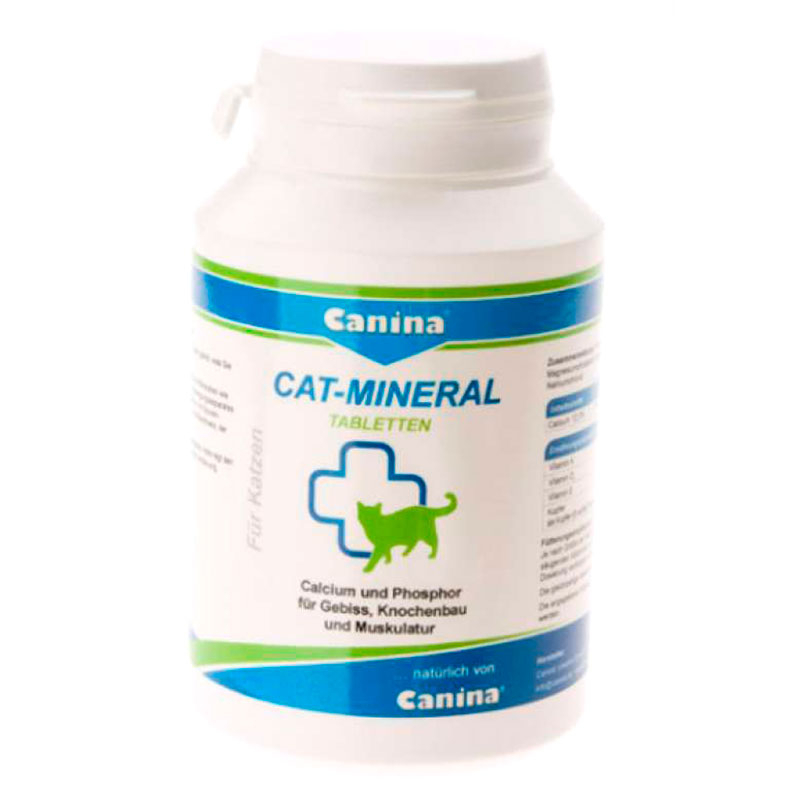 Canina (Канина) Cat-Mineral - Минеральная добавка в форме таблеток для кошек (150 шт.) в E-ZOO
