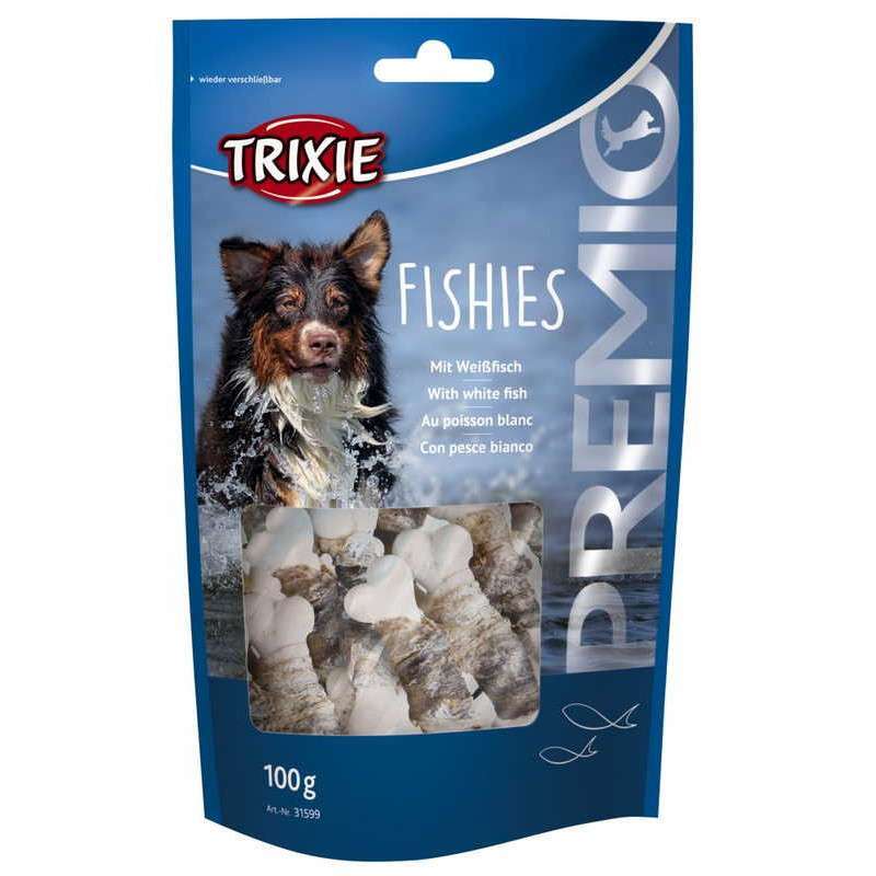 Trixie (Трикси) PREMIO Fishies - Лакомство косточка с рыбой для собак (100 г) в E-ZOO