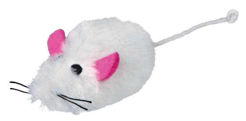 Trixie (Трикси) Мышь плюшевая с пищалкой для котов (9 см) в E-ZOO