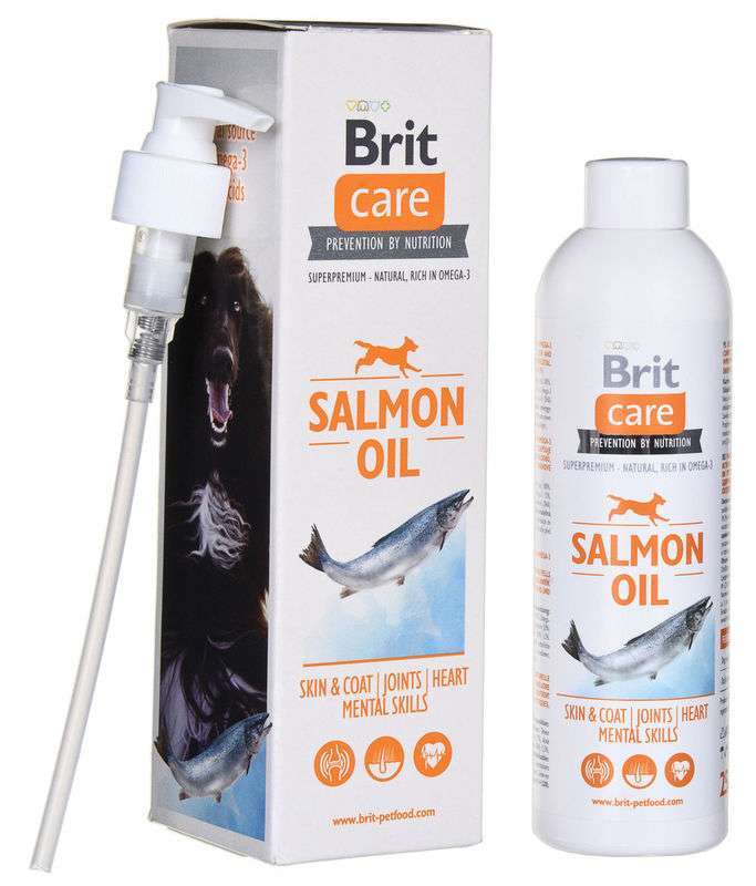 Brit Care (Брит Кеа) Salmon Oil - Масло лосося для кожи и шерсти собак всех возрастов (250 мл) в E-ZOO