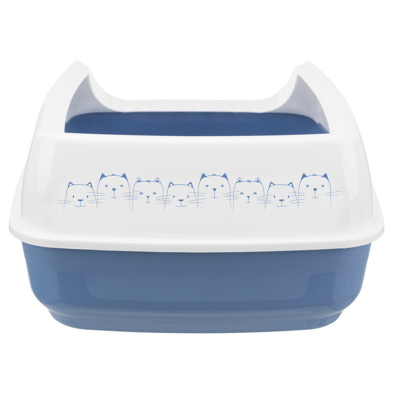 Trixie (Трикси) Delio Litter Tray, with Rim - Туалет для котов с высоким бортиком и стильным дизайном (35х20х48 см) в E-ZOO