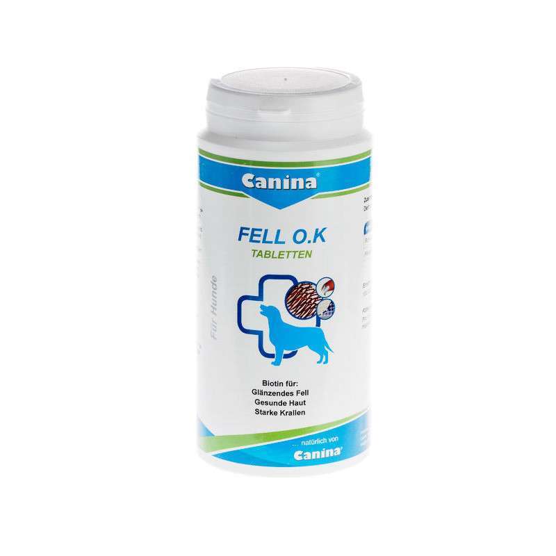Canina (Каніна) Fell O.K - Таблетки з біотином для собак (125 шт.) в E-ZOO