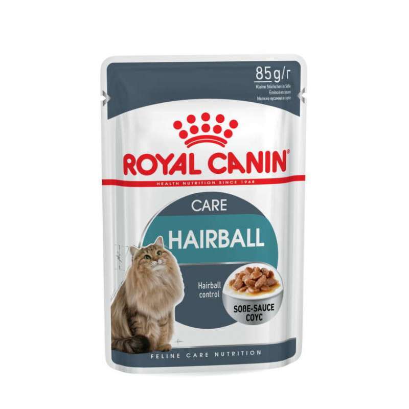 Royal Canin (Роял Канин) Hairball Care - Консервированный корм для взрослых котов (кусочки в соусе) (85 г) в E-ZOO