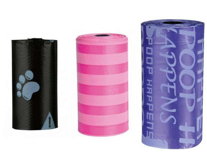 Trixie (Трикси) Набор одноразовых пластиковых пакетов для уборки за собаками (М (8x20 шт.)) в E-ZOO
