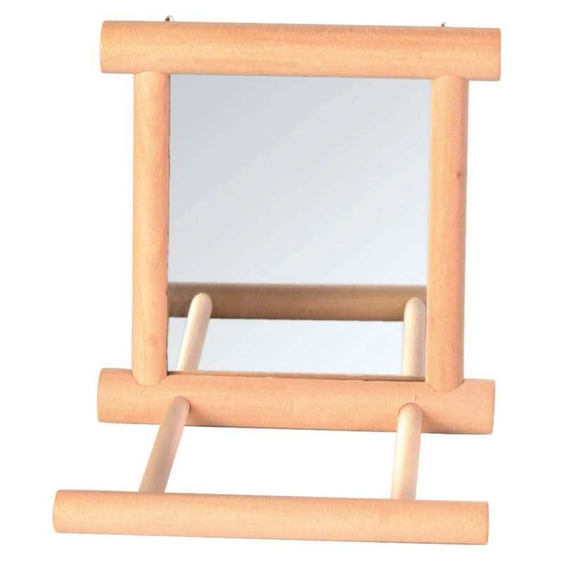 Trixie (Трикси) Зеркало в деревянной рамке с жердочкой (9х9 см) в E-ZOO