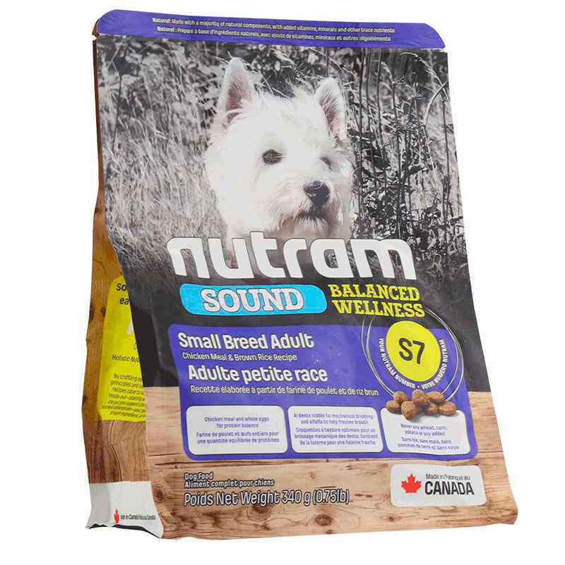 Nutram (Нутрам) S7 Sound Balanced Wellness Small Breed Adult Dog - Сухой корм с курицей для взрослых собак мелких пород (340 г) в E-ZOO