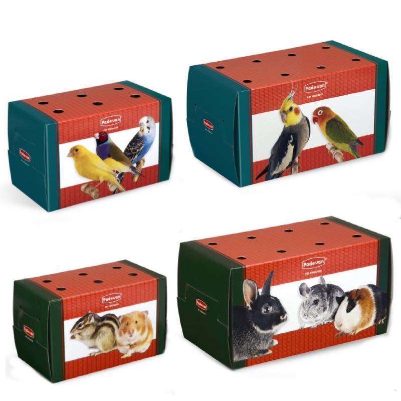 Padovan (Падован) Transportino grande / piccolo - Транспортувальна коробка для гризунів, дрібних і середніх декоративних птахів (22,5x12,5x12,5 см) в E-ZOO