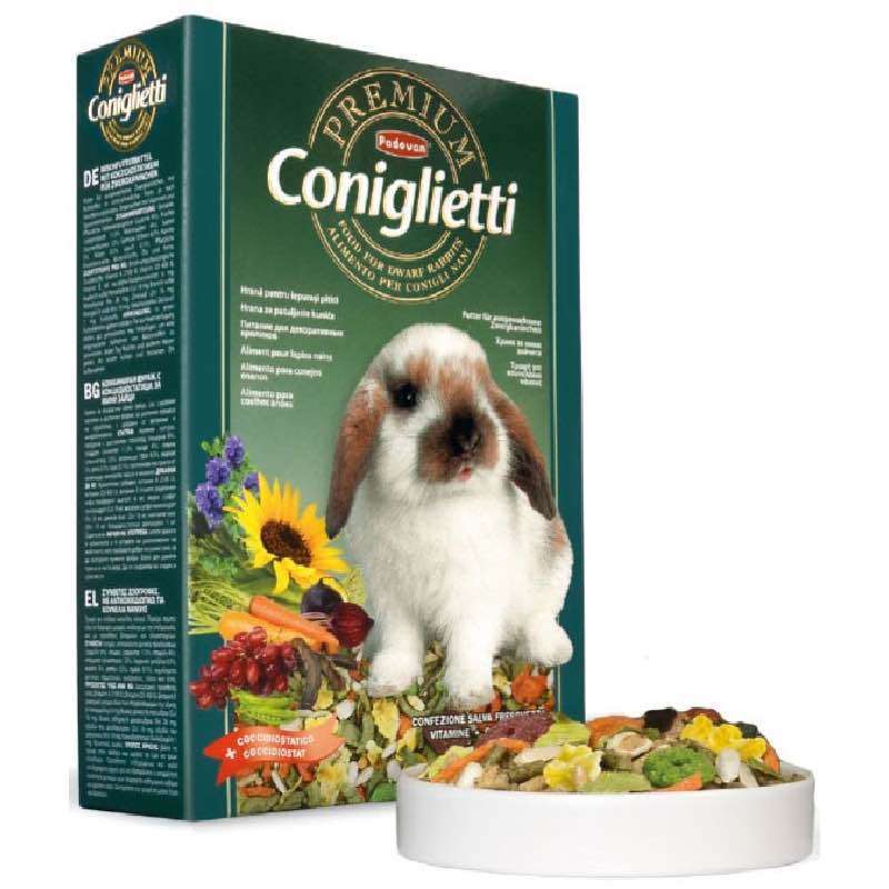 Padovan (Падован) PREMIUM Coniglietti - Корм сбалансированный для декоративных кроликов (500 г) в E-ZOO