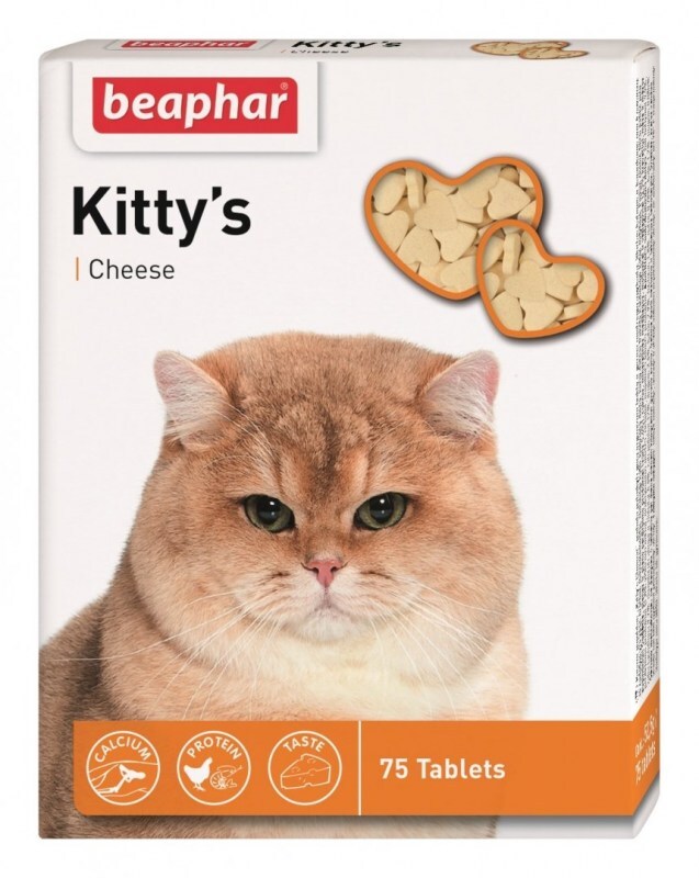 Beaphar (Беафар) Kittys Cheese – Таблетки витаминизированные с сыром для котов
