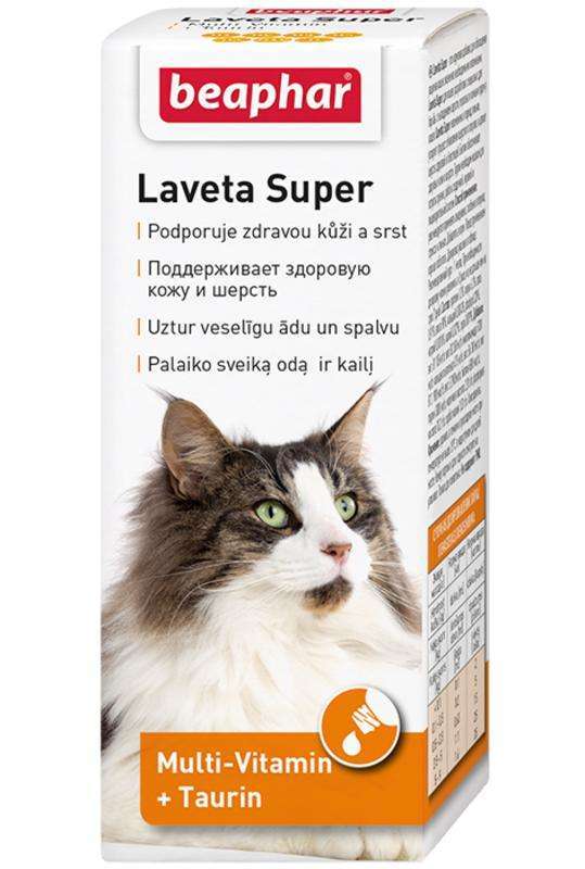 Beaphar (Беафар) Laveta Super - Жидкая витаминная добавка для котов при проблемах с шерстью
