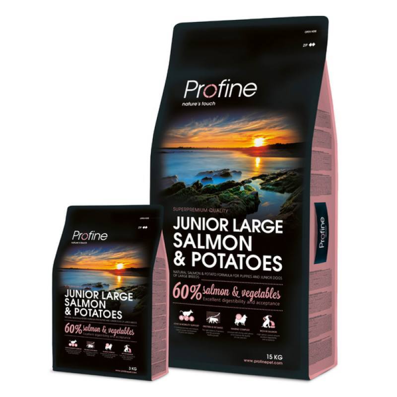 Profine (Профайн) Junior Large Salmon & Potatoes - Сухий корм для цуценят великих порід з лососем і картоплею (15 кг) в E-ZOO