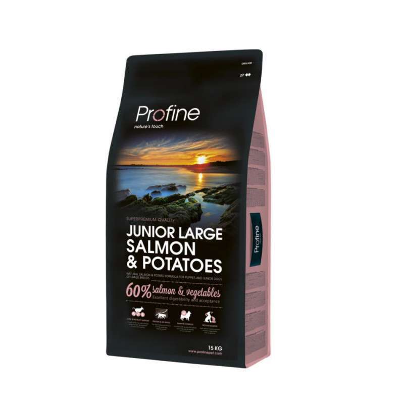 Profine (Профайн) Junior Large Salmon&Potatoes - Сухой корм для щенков крупных пород с лососем и картофелем (15 кг) в E-ZOO