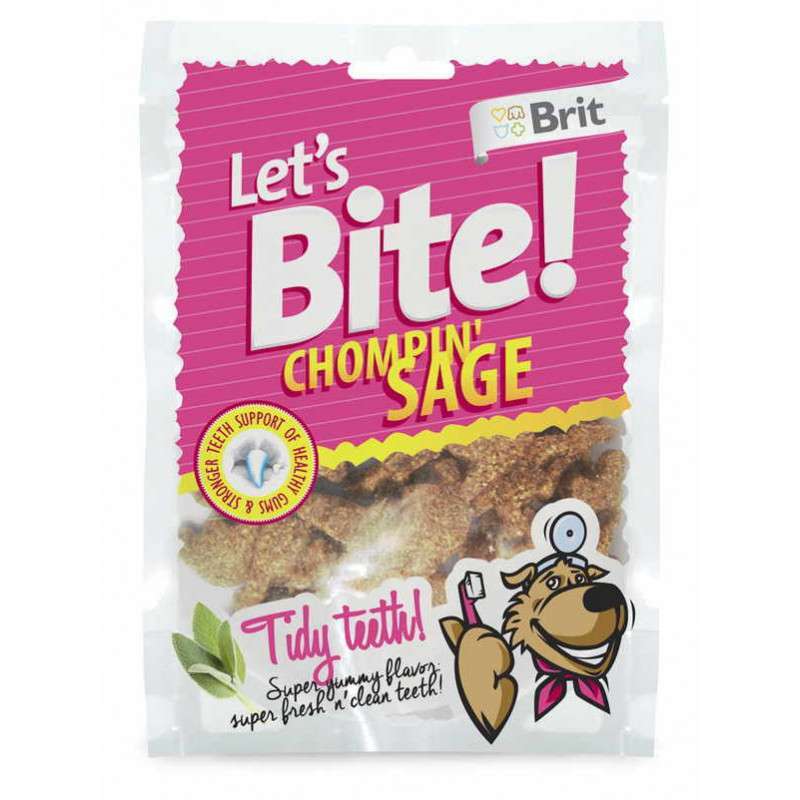 Brit (Брит) Let's bite Chompin Sage - Лакомства для здоровья зубов с шалфеем для собак (150 г) в E-ZOO