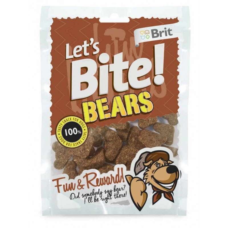 Brit (Брит) Let's Bite Bears - Тренировочные лакомства для собак "Мишки" (150 г) в E-ZOO
