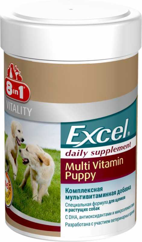 8in1 (8в1) Vitality Excel Puppy Multi Vitamin - Вітамінний комплекс для цуценят і молодих собак (100 шт.) в E-ZOO