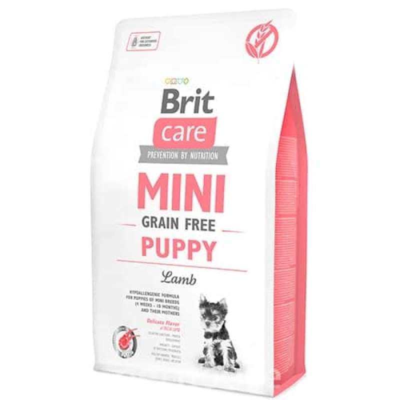 Brit Care (Брит Кеа) Mini Grain Free Puppy - Сухой беззерновой корм с ягнёном для щенков миниатюрных пород (7 кг) в E-ZOO