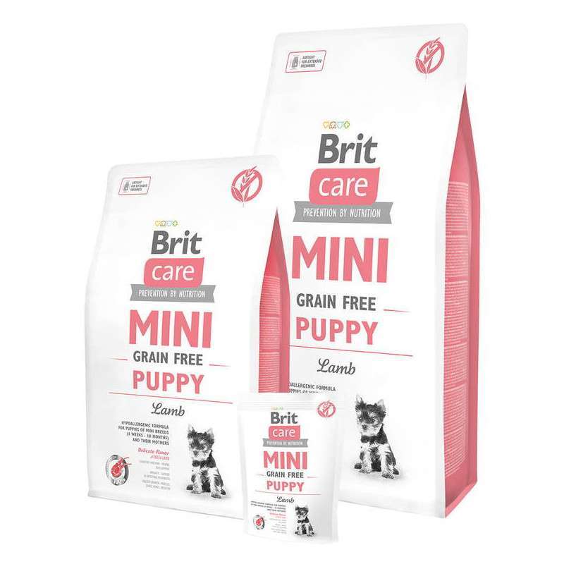 Brit Care (Брит Кеа) Mini Grain Free Puppy - Сухой беззерновой корм с ягнёном для щенков миниатюрных пород (7 кг) в E-ZOO