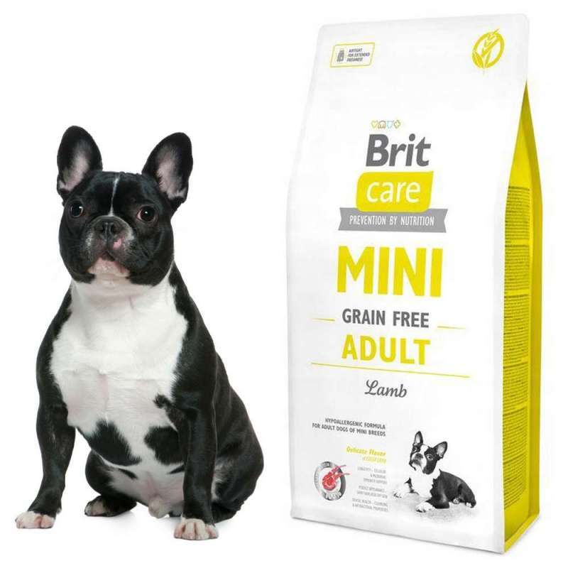Brit Care (Бріт Кеа) Mini Grain Free Adult - Сухий беззерновий корм з ягням для дорослих собак мініатюрних порід (400 г) в E-ZOO