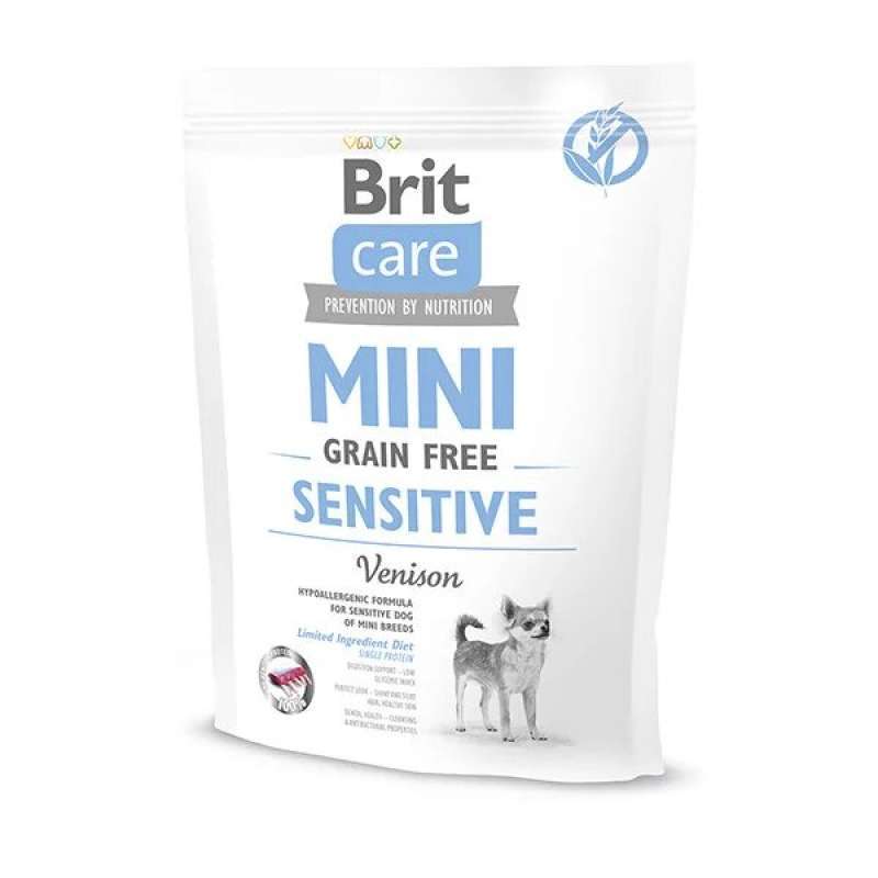 Brit Care (Брит Кеа) Mini Grain Free Sensitive - Сухой корм для собак миниатюрных пород с чувствительным пищеварением (400 г) в E-ZOO