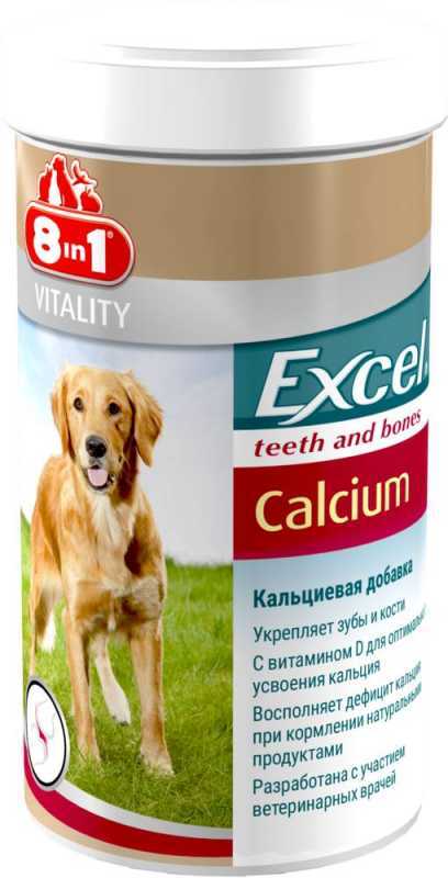 8in1 (8в1) Vitality Excel Calcium - Кальциевая добавка для собак, способствующая укреплению зубов и костей (880 шт.) в E-ZOO