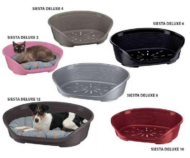 Ferplast (Ферпласт) SIESTA DELUXE - Пластиковый лежак для собак мелких пород и котов (61,5х45х21,5 см) в E-ZOO