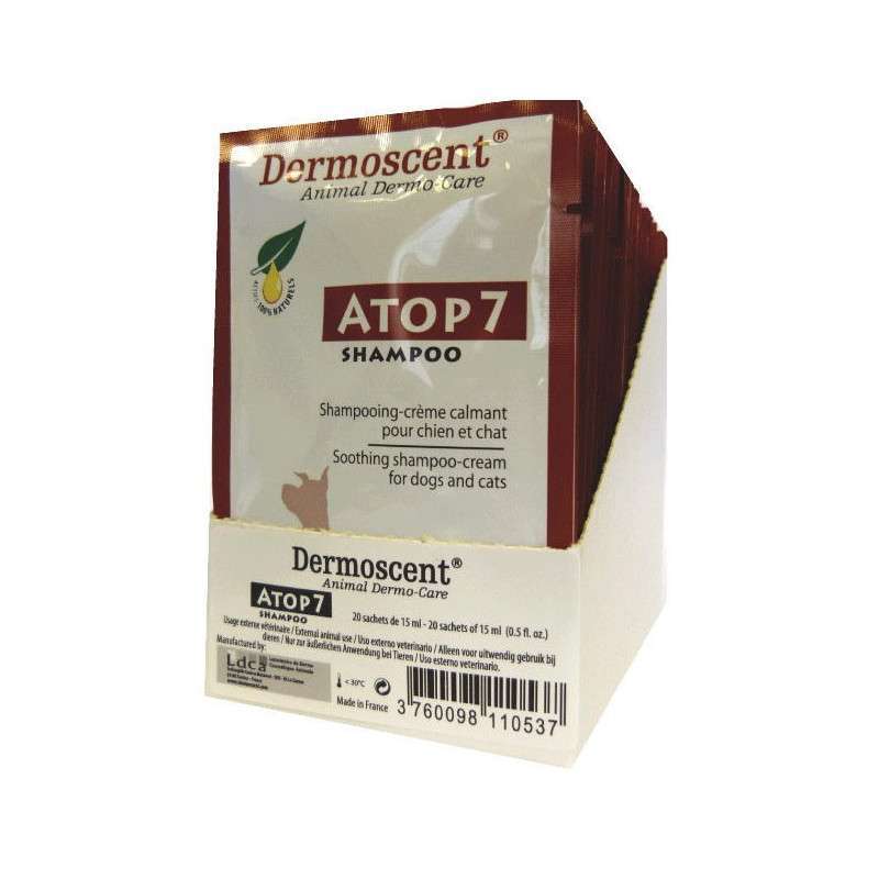 Dermoscent (Дермосент) ATOP 7 Shampoo - Заспокійливий шампунь-крем (1 шт/15 мл) в E-ZOO