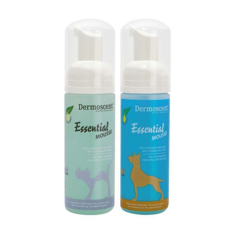 Dermoscent (Дермосент) Essential Mousse Cat/Dog - Очищуюча пінка, яка не потребує змивання для котів і собак (150 мл / cat) в E-ZOO