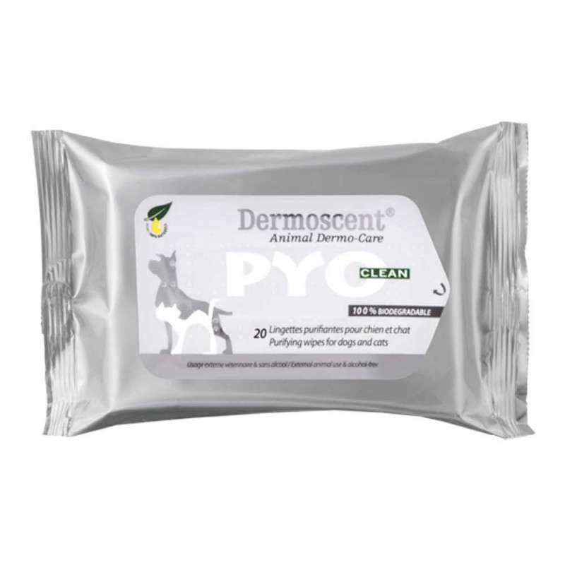 Dermoscent (Дермосент) PYOclean Wipes - Очищуючі серветки для собак і котів (20 шт./уп.) в E-ZOO