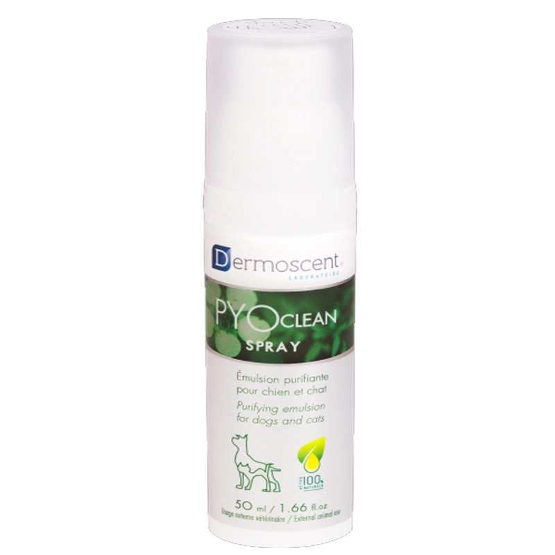 Dermoscent (Дермосент) PYOclean Spray - Спрей для проблемної шкіри для собак і котів (50 мл) в E-ZOO