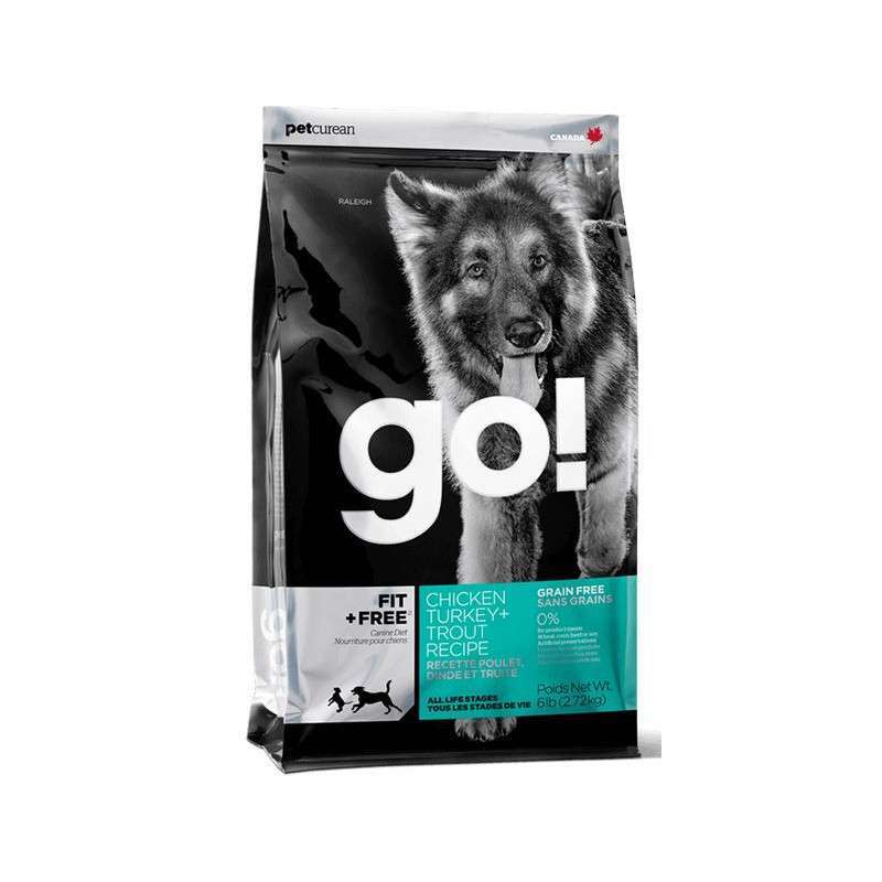 GO! Fit + Free Grain Free All Life Stages Dog Recipe - Беззерновий корм для цуценят і дорослих собак, 4 види м'яса (11,34 кг) в E-ZOO