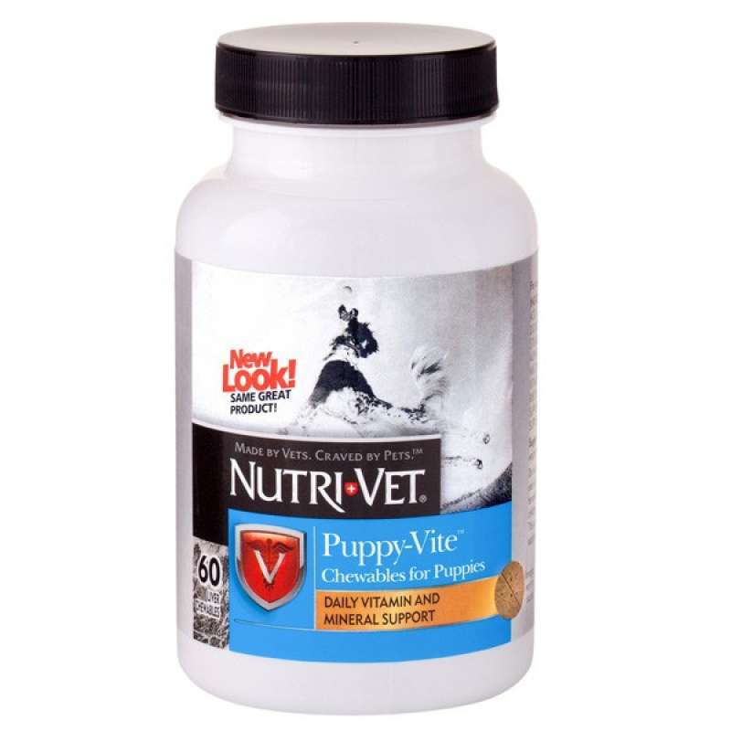 Nutri-Vet (Нутрі-Вет) Puppy-Vite - Вітамінний комплекс в таблетках для цуценят (60 шт.) в E-ZOO